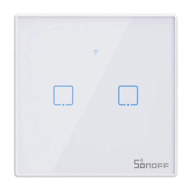 Smart Switch WiFi + RF 433 Sonoff T2 EU TX (2-kanálový) aktualizováno