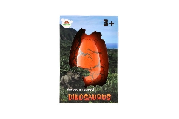 Vejce líhnoucí a rostoucí dinosaurus plast 10x15cm