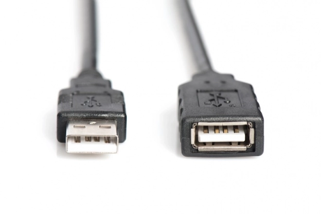 Prodlužovací kabel USB 2.0 HighSpeed typ USB A/USB A M/F aktivní, černý 10 m