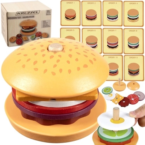 Kruzzel dřevěný hamburger 22673