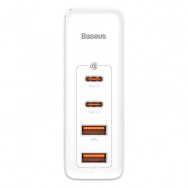 Cestovní nabíječka Baseus GaN2 Pro Quick 2x USB 2x USB-C, 100W, EU (bílá)