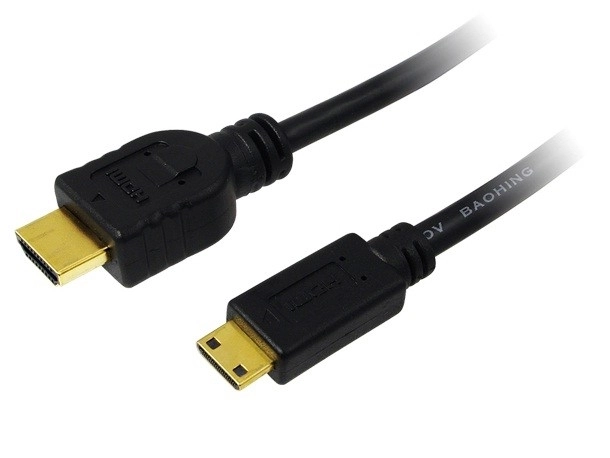 HDMI - mini HDMI kabel 1,5 m pozlacený