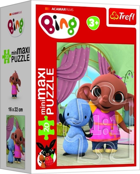 Minipuzzle miniMaxi 20 dílků Bingovi přátelé/Králíček Bing