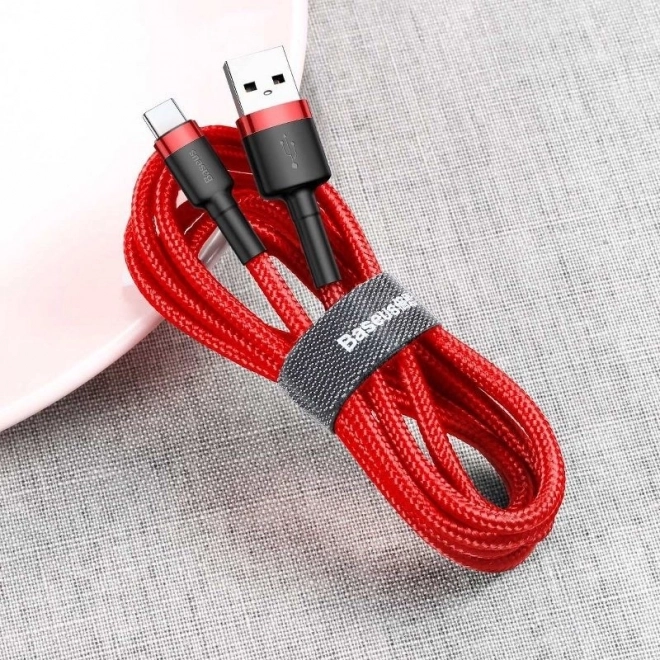 Baseus Cafule USB-C kabel 2A 3m - červený