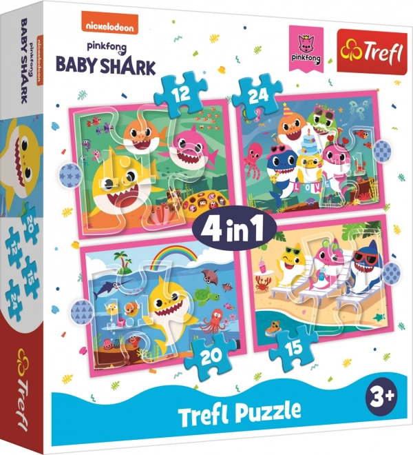 Puzzle 4v1 - Baby Shark