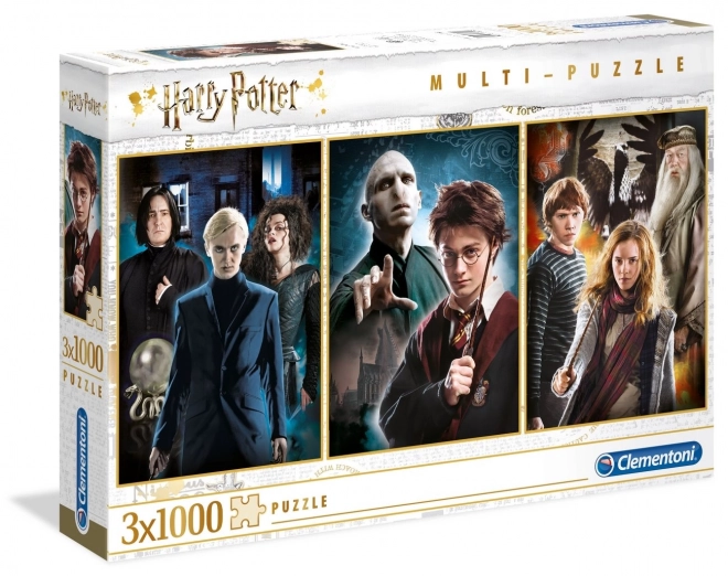 Puzzle s portréty Harry Potter 3x1000 dílků