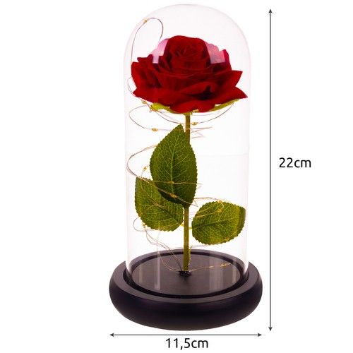 Růže ve skle - zářící