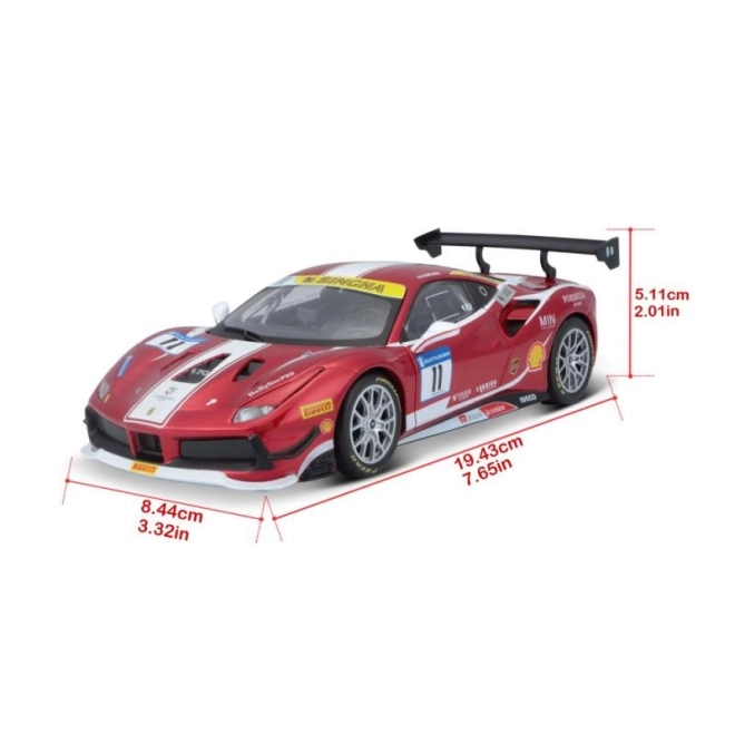 Bburago 1:24 Ferrari Racing 488 Challenge 2017