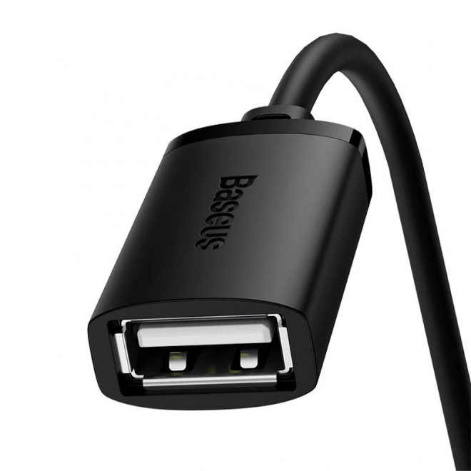 Prodlužovací kabel USB 2.0 Baseus samec - samice, řada AirJoy, 0,5 m (černý)