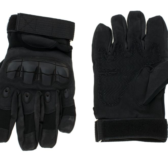 Taktické vojenské rukavice s ochranou kloubů XL černé