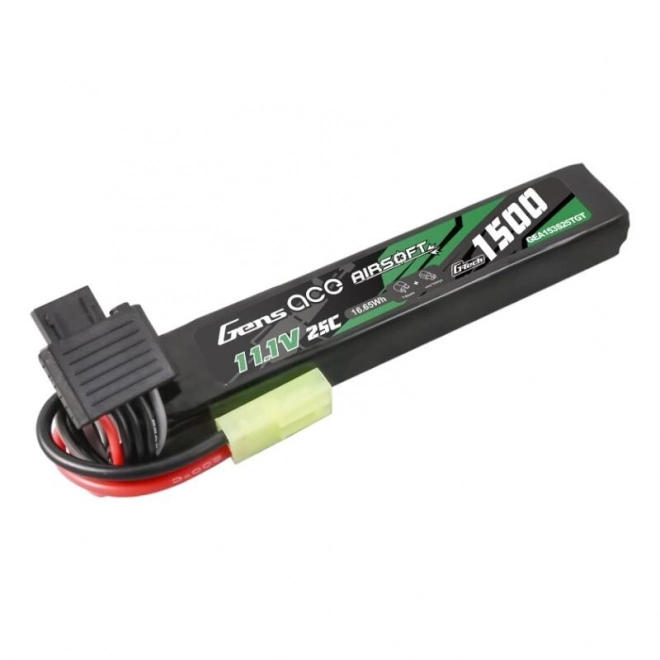 Gens ace G-Tech 25C 1500mAh 3S1P 11.1V Airsoft Gun Lipo baterie s Tamiya