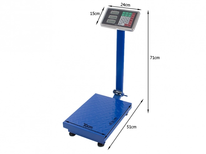 100kg elektronická obchodní váha s LCD displejem