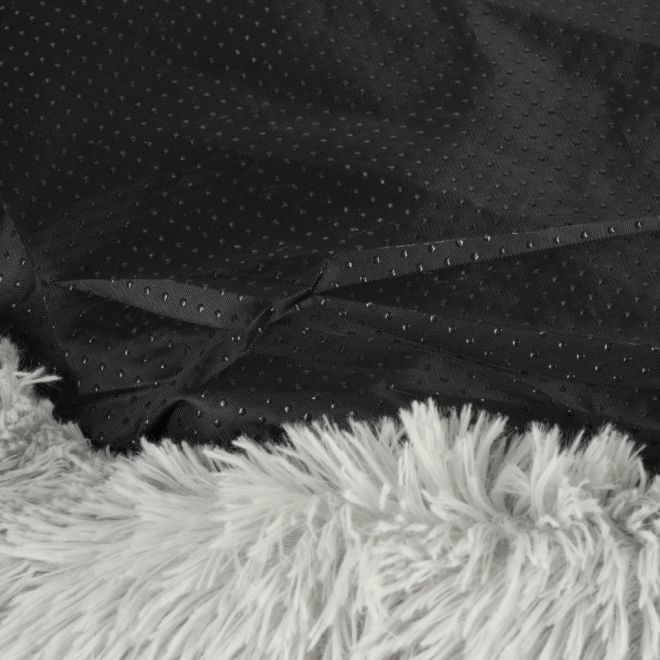 Chlupatý pelíšek pro psy 60 cm šedý