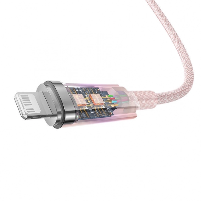 Rychlonabíjecí kabel Baseus USB-A na Lightning Explorer Series 2m 20W (růžový)