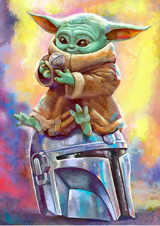 Sada na diamantové malování - Star Wars Baby Yoda