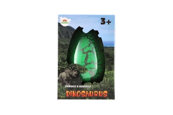 Vejce líhnoucí a rostoucí dinosaurus plast 10x15cm