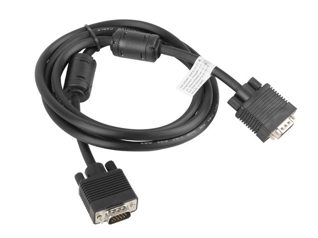 Feritový kabel VGA 1,8M M/M Screen Black Cable