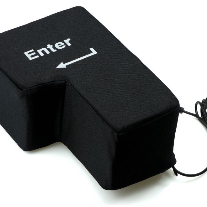 Velký antistresový polštář USB pro klávesu ENTER