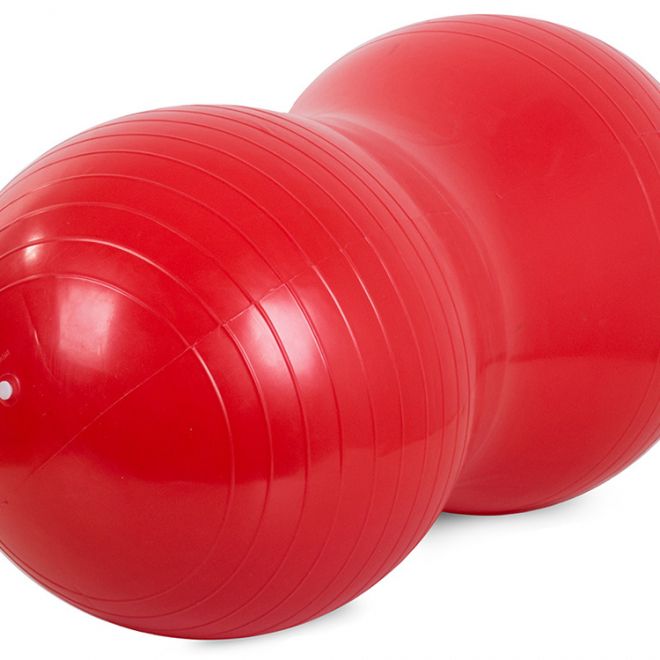 Gymnastický míč fitness arašídová fazole velká – Červená
