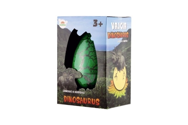 Vejce líhnoucí a rostoucí dinosaurus plast 10x15cm