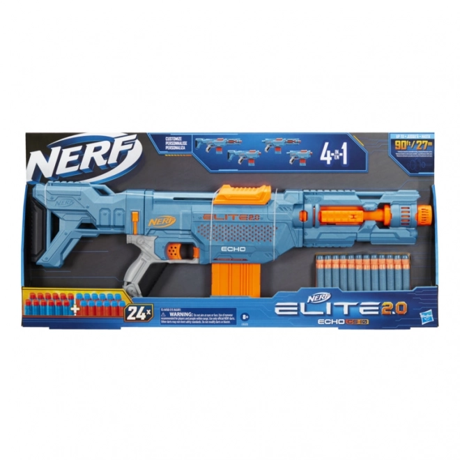 Pistole Nerf Echo CS-10 s příslušenstvím