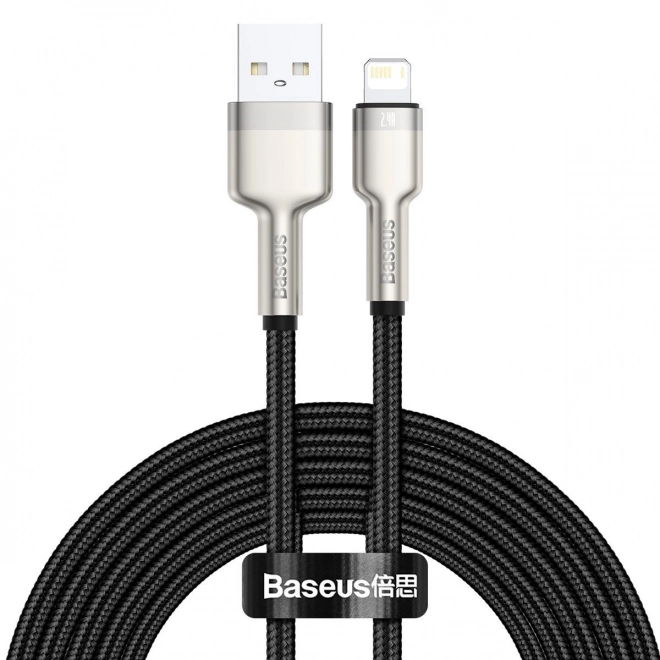 USB kabel pro Lightning Baseus Cafule, 2,4A, 2m (černý)