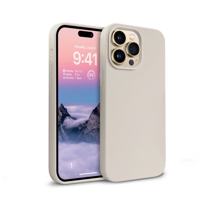 Barevný kryt pouzdra iPhone 14 Pro Stone Beige