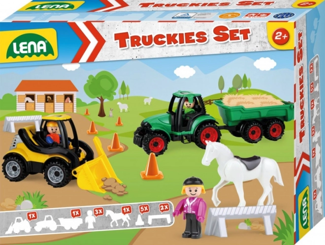 Truckies farmářský set s přívěsem a doplňky