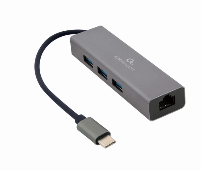 3portový rozbočovač USB 3.1 se síťovou kartou