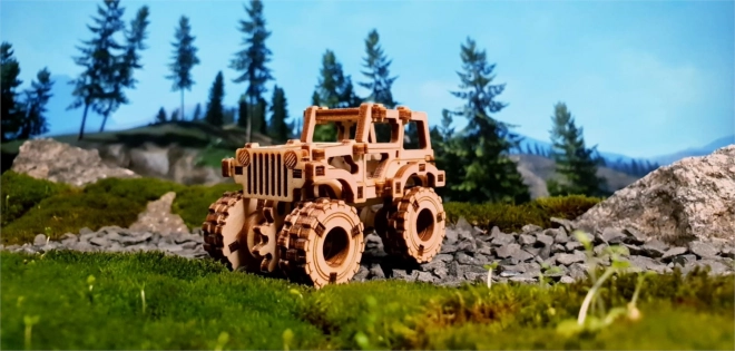 Wooden City 3D puzzle Superfast Monster Truck č.1