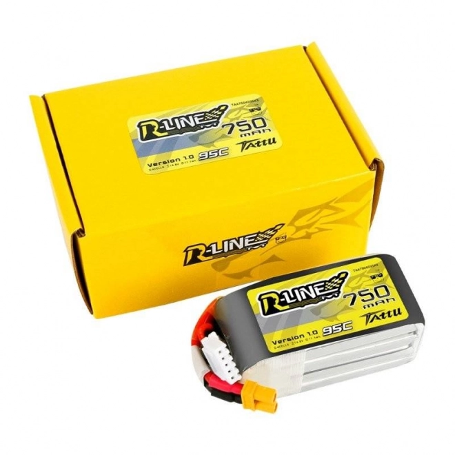 Baterie Tattu R-Line 750mAh 14,8V 95C 4S1P JST-XHR