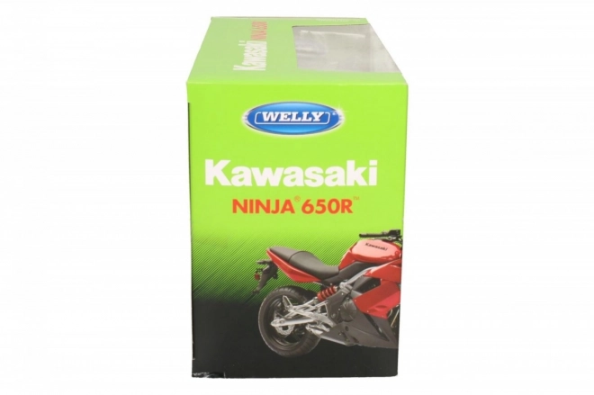 Welly Motocykl Kawasaki Ninja 650R 1:10 zelený