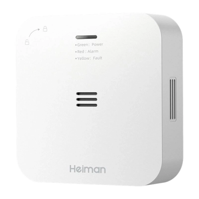 Chytrý detektor oxidu uhelnatého ZigBee Heiman HS-720ES