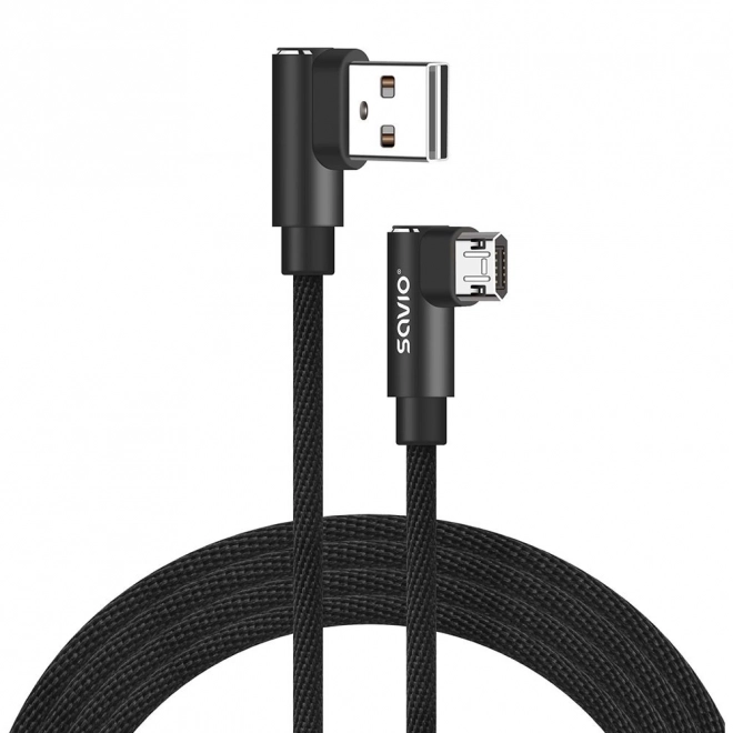 Kabel s oboustranným konektorem USB Micro USB - USB A 2m, CL-162