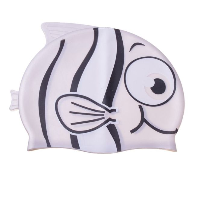 Dětská plavecká čepice ryba - šedá