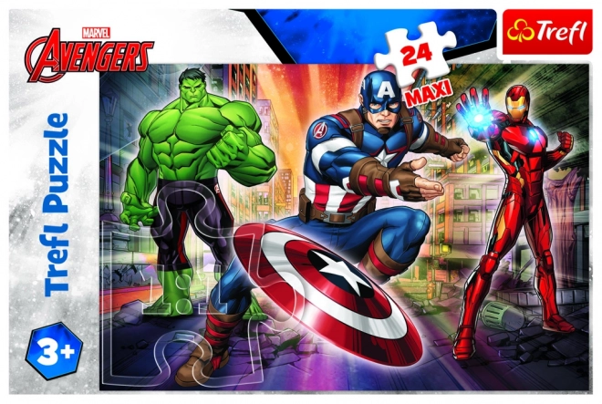 Puzzle 24 Maxi elementů Ve světě Avengers