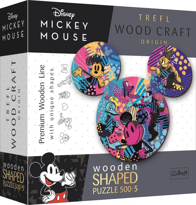 Mickey Mouse dřevěné puzzle 500 dílků