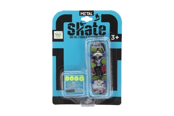 Šroubovací prstový skateboard s doplňky - 9 cm