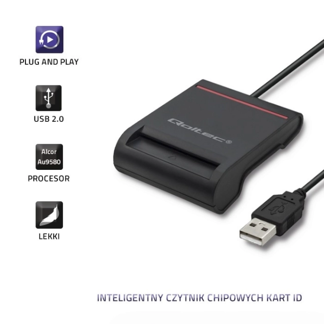 Inteligentní čtečka identifikačních karet | USB2.0 | Plug&play