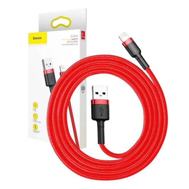 Baseus Cafule Cable USB Lightning 2A 3m (Red)