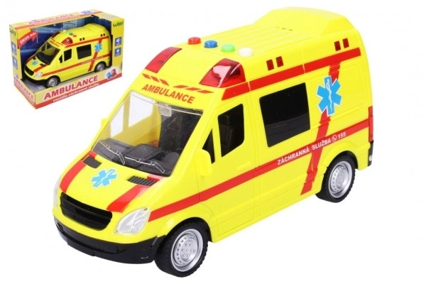 Auto Ambulance se zvukovými a světelnými efekty 21cm