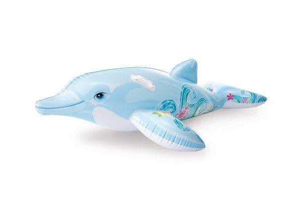 Modrý nafukovací delfín s úchyty