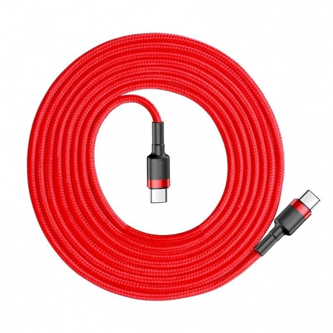 Baseus Cafule PD2.0 60W bleskové nabíjení USB pro kabel typu C (20V 3A) 2m Red