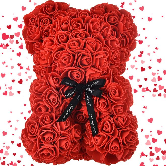 Rose Petal Teddy Bear Dárková velká krabice Rose Xl