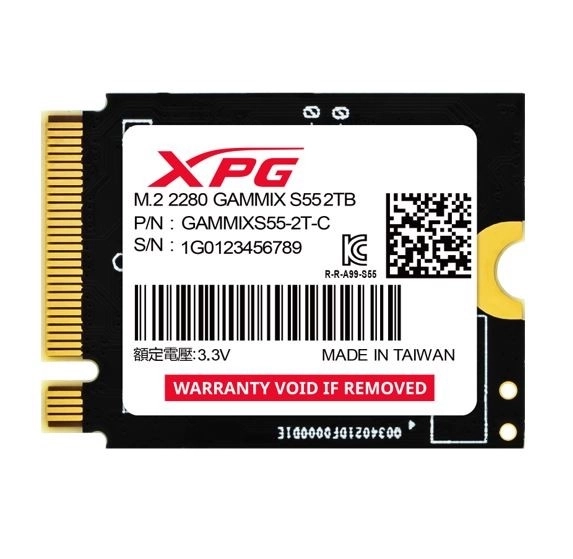 SSD XPG GAMMIX S55 2TB PCIe 4x4 5/3,2 GB/s M2230