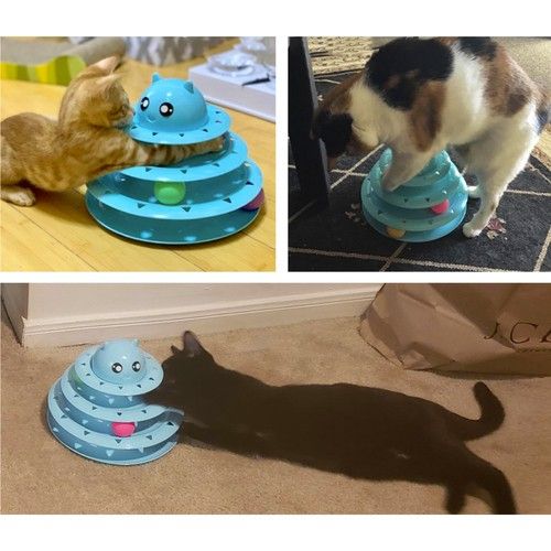 Hračka pro kočku - věž s míčky Purlov 21837