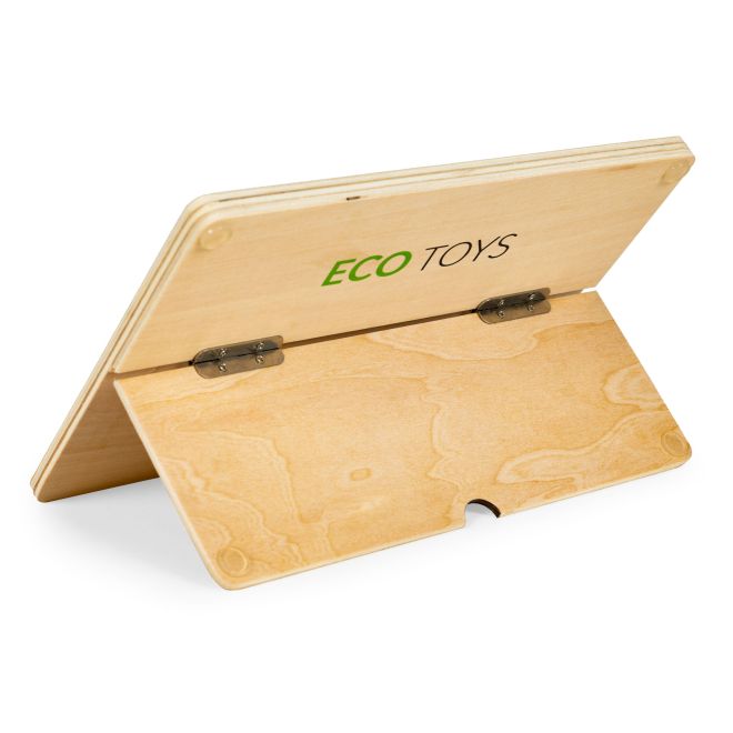 Dřevěný výukový tablet, magnetická tabule ECOTOYS