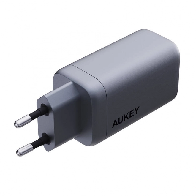 Nástěnná nabíječka Aukey PA-B6U, 1xUSB-A, 2xUSB-C, 67W (šedá)