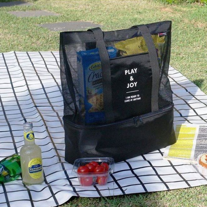 Pikniková taška s termokapsou - tmavě modrá