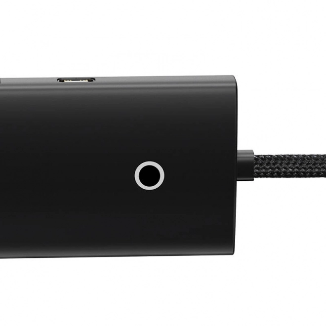 Rozbočovač řady Baseus Lite 4v1 USB-C na 4x USB 3.0 + USB-C, 25 cm (černý)